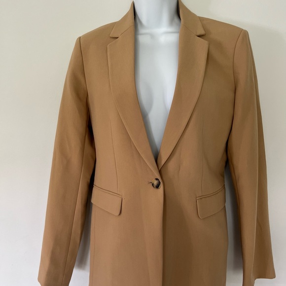Zara light camel classy blazer jacket M NEW⭐️ - Picture 16 of 16